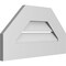 Ekena Millwork Octagonal Top Surface Mount PVC Gable Vent: Functional, w/ 3-1/2"W x 1"P Standard Frame, 22"W x 12"H GVPOT22X1201SF - alternate 2